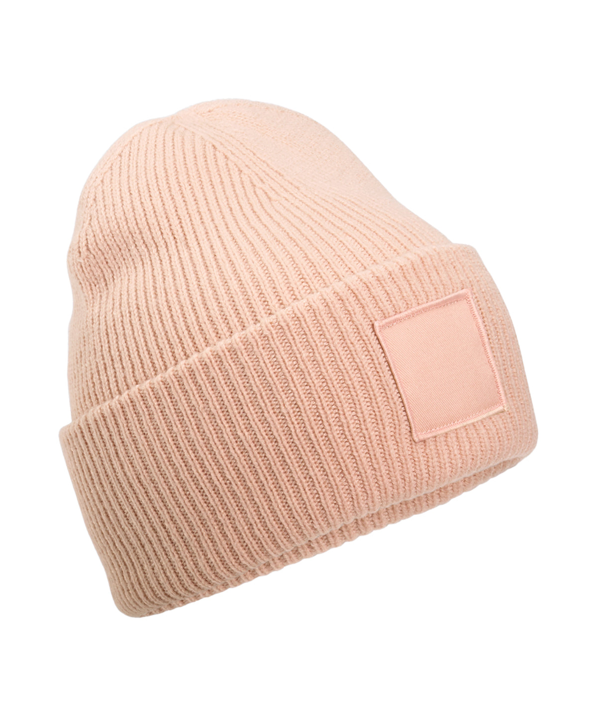 Deep-cuffed tonal patch beanie | B336R