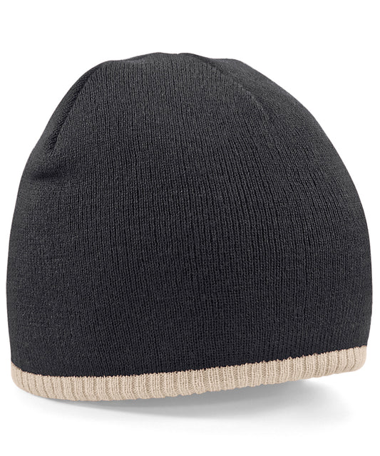 Two-tone pull-on beanie | BC44C