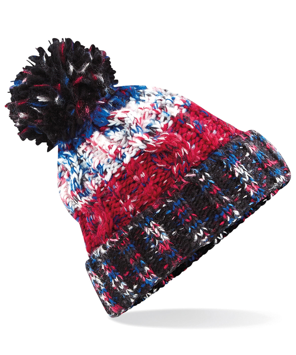 Corkscrew pom pom beanie | BC486