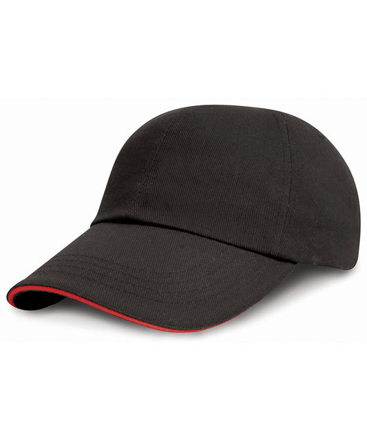 Low-profile heavy brushed cotton cap with sandwich peak | RC24P