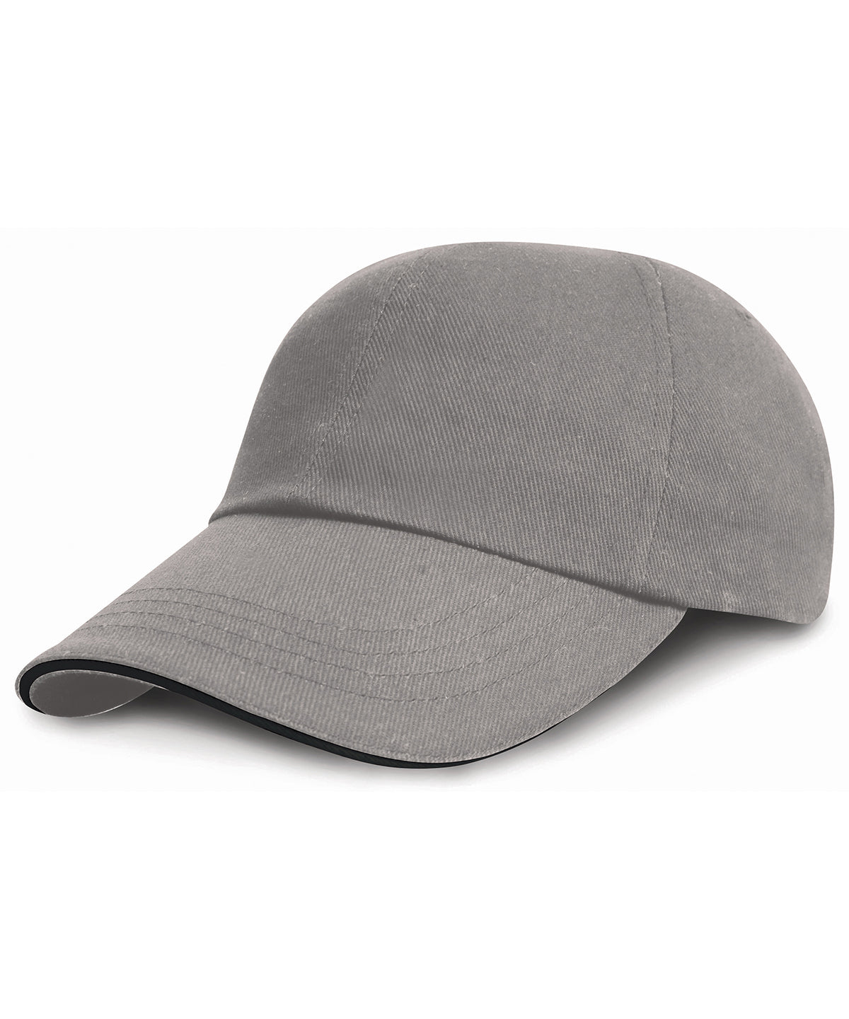 Low-profile heavy brushed cotton cap with sandwich peak | RC24P