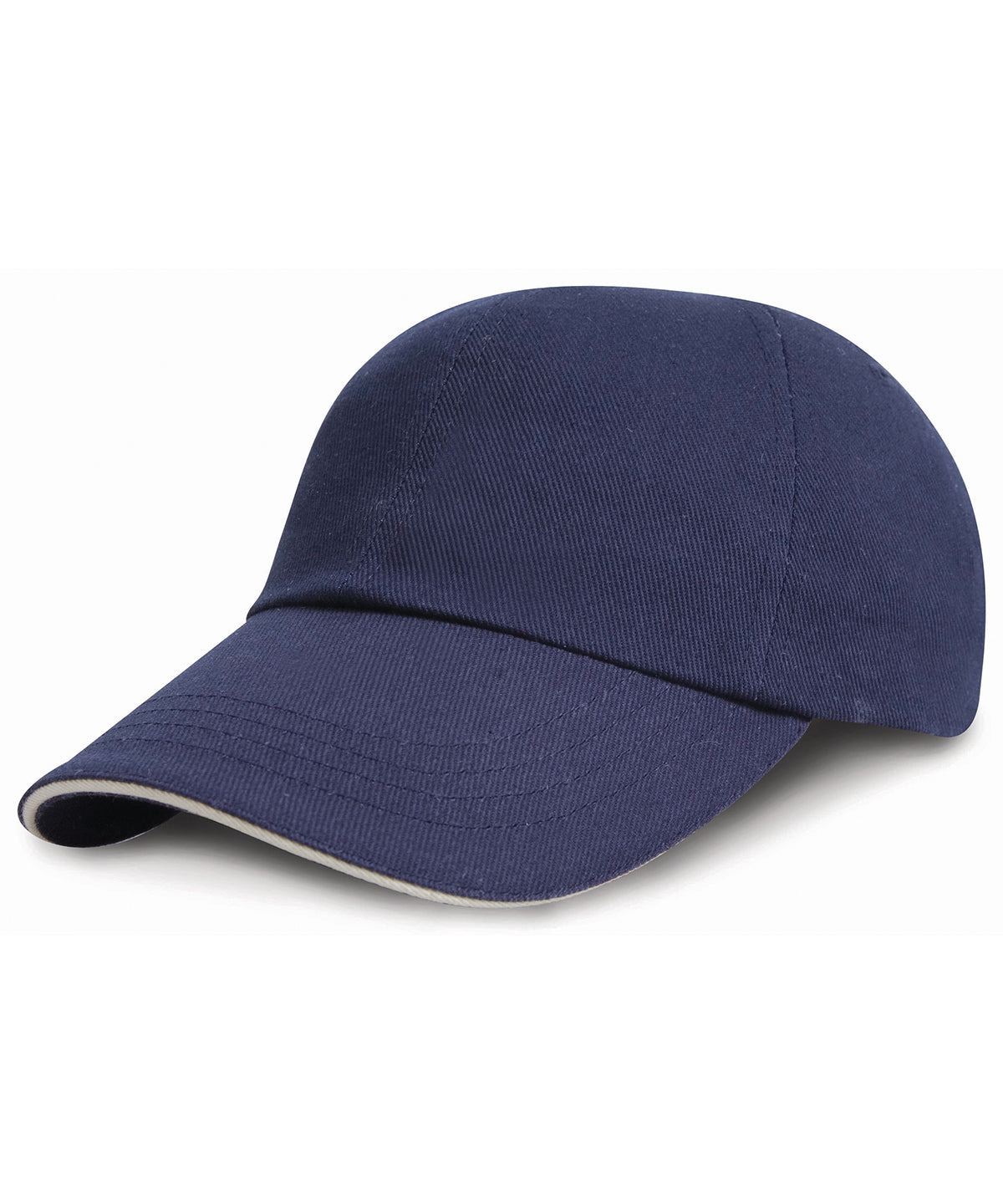 Low-profile heavy brushed cotton cap with sandwich peak | RC24P