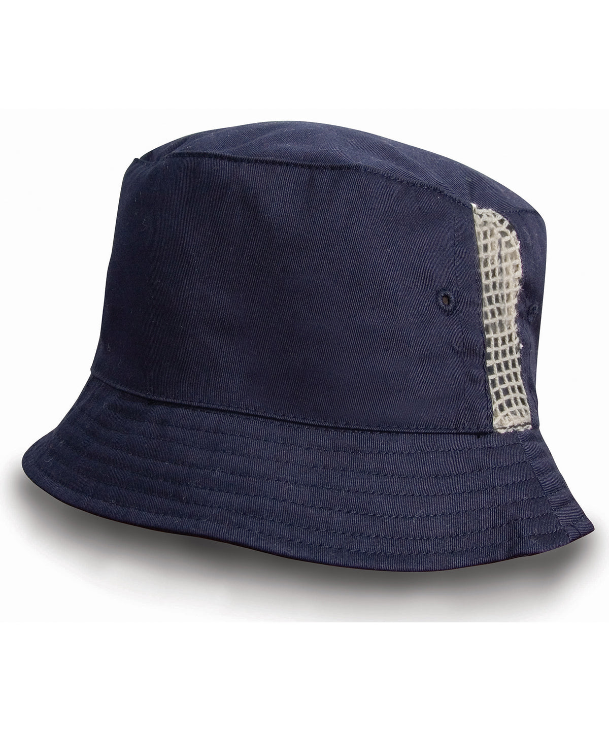 Deluxe washed cotton bucket hat with side mesh panels | RC45X
