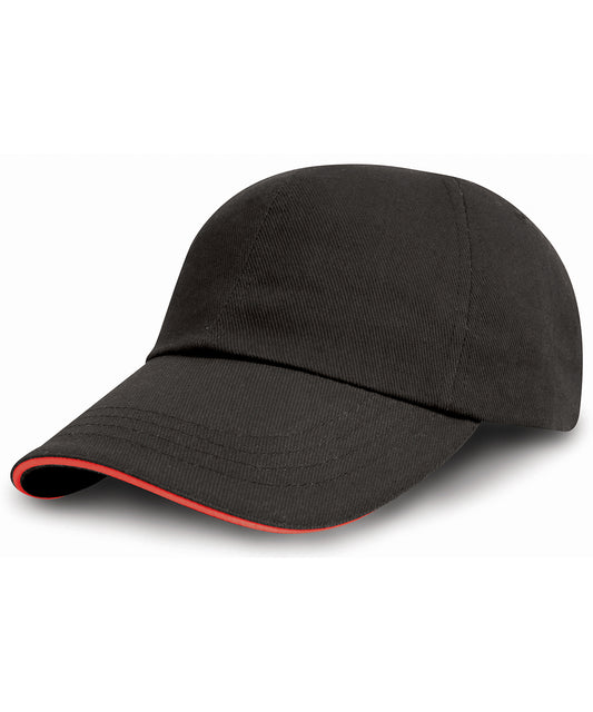 Brushed coton printers/embroiderers cap with sandwich peak | RC50X
