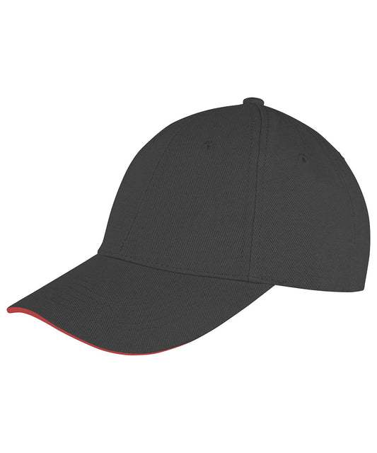 Memphis brushed cotton low-profile sandwich peak cap | RC91X