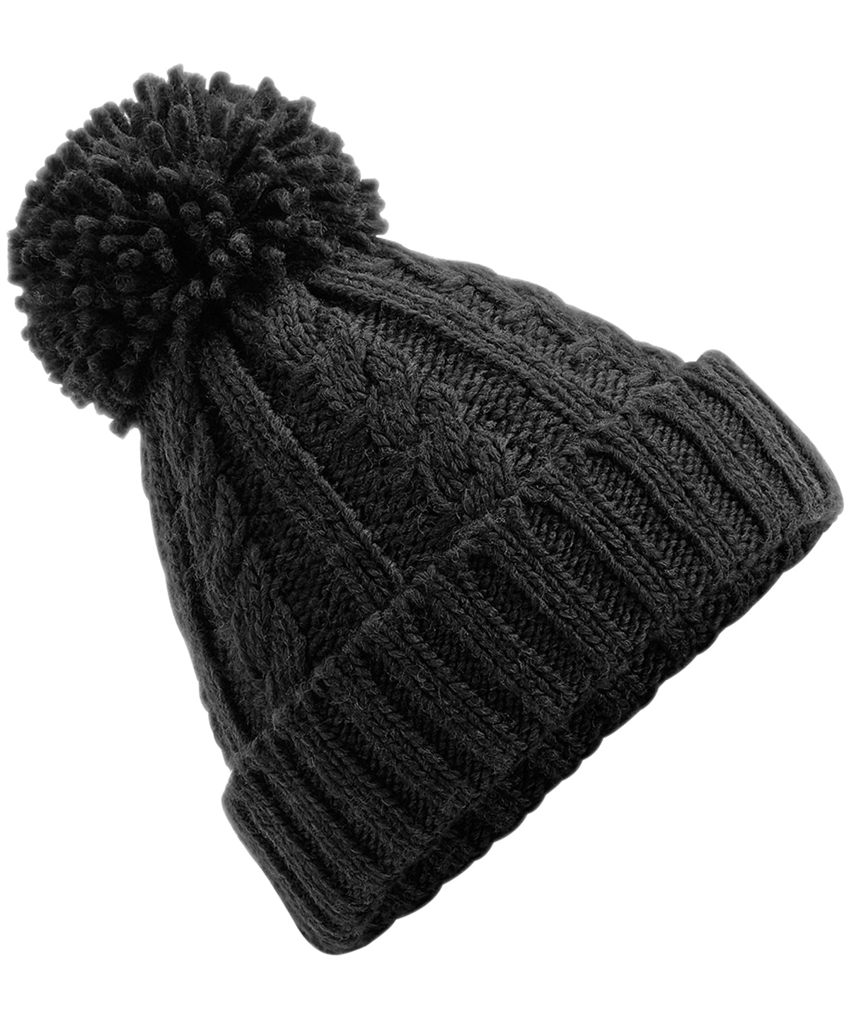 Cable knit melange beanie | BC480