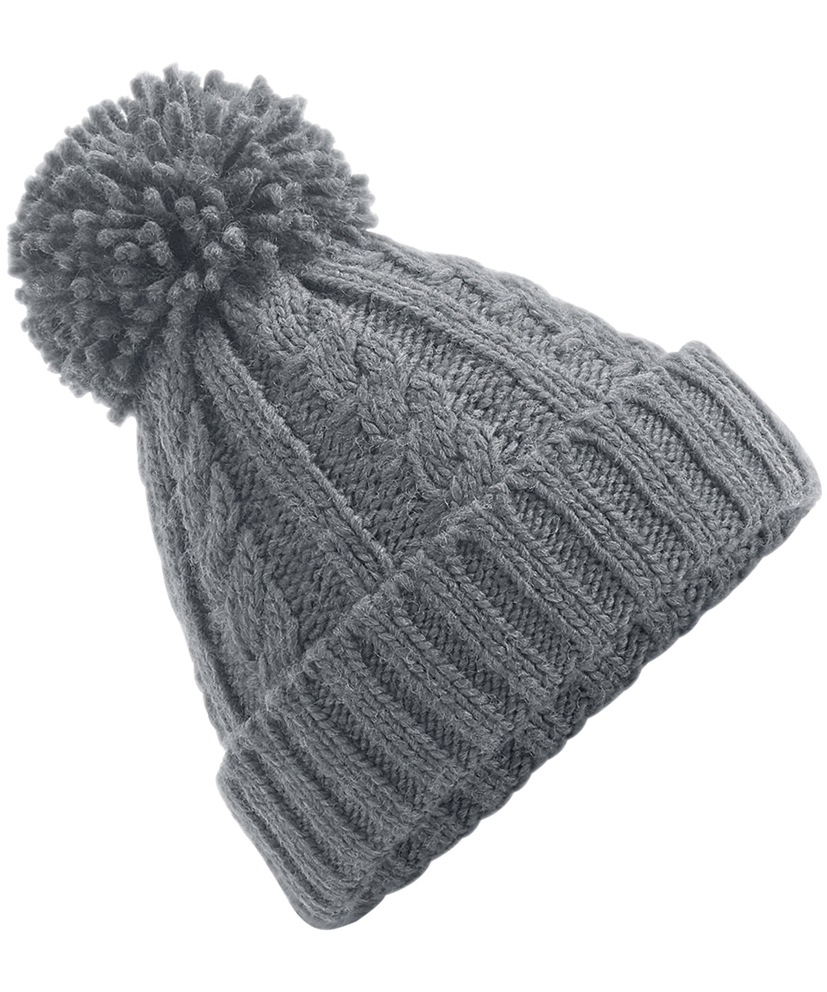 Cable knit melange beanie | BC480