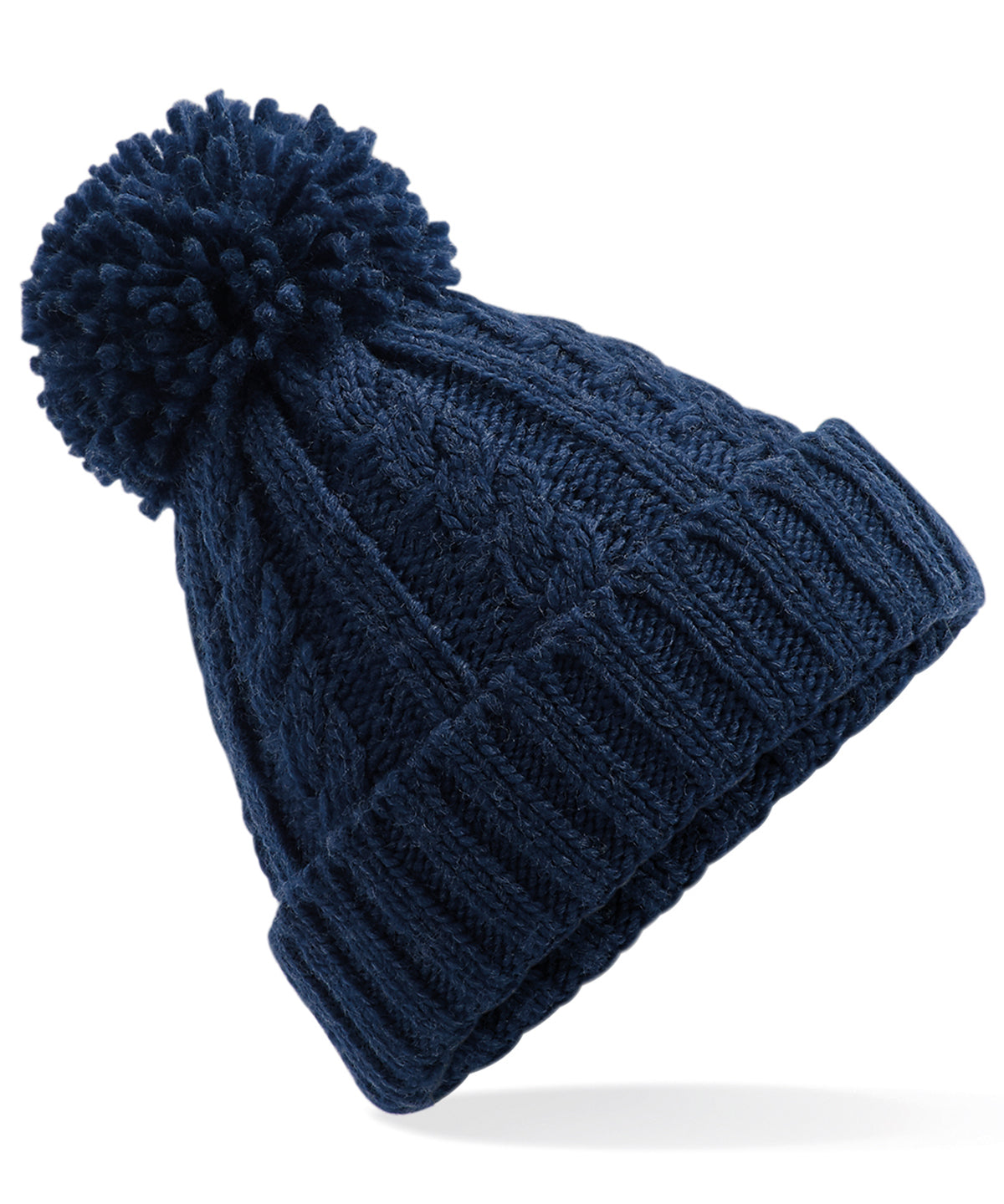 Cable knit melange beanie | BC480