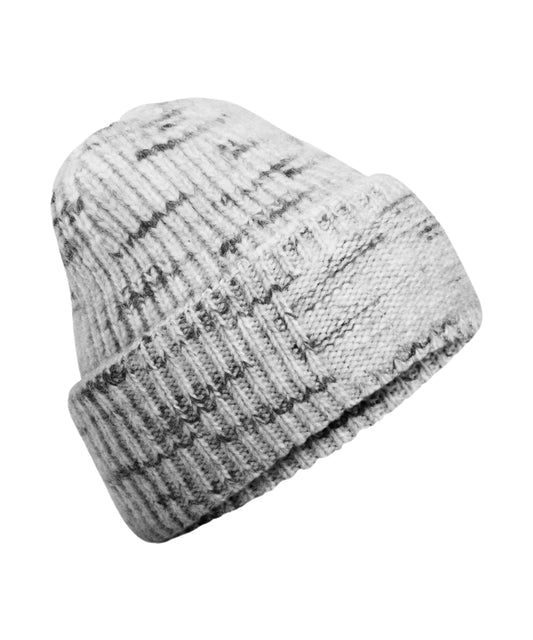 Chunky knit reverse patch beanie | B330R