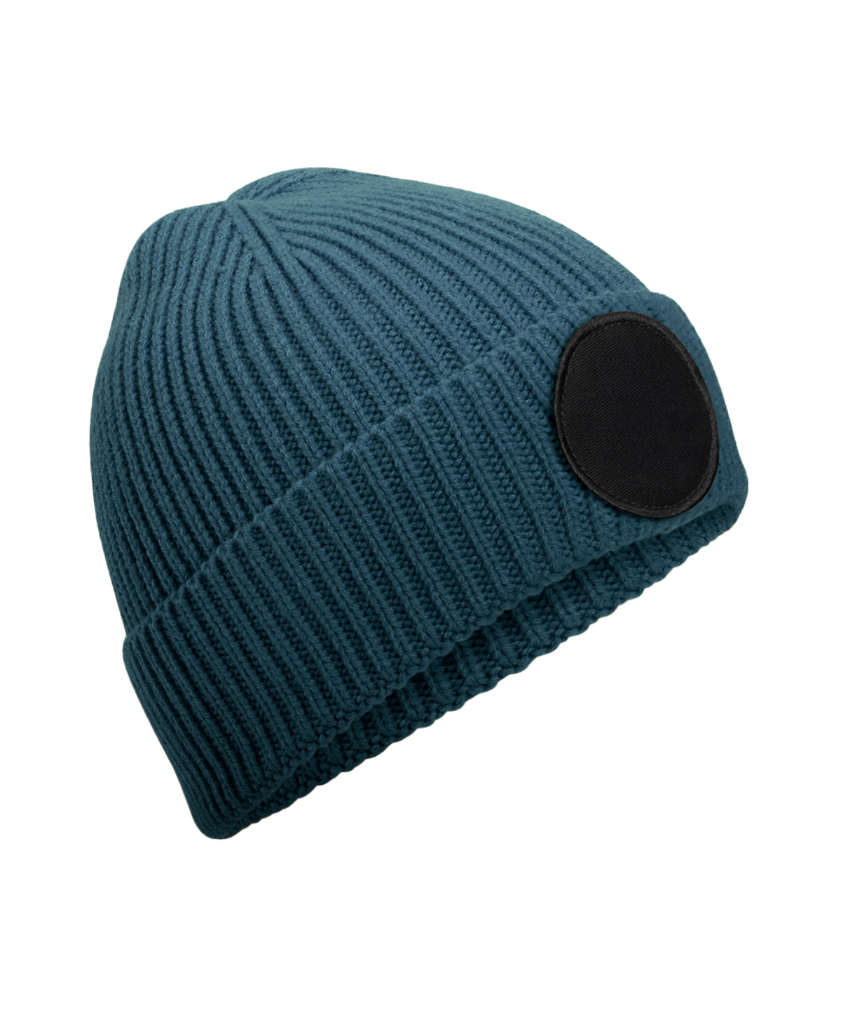 Circular fashion patch beanie | B332R