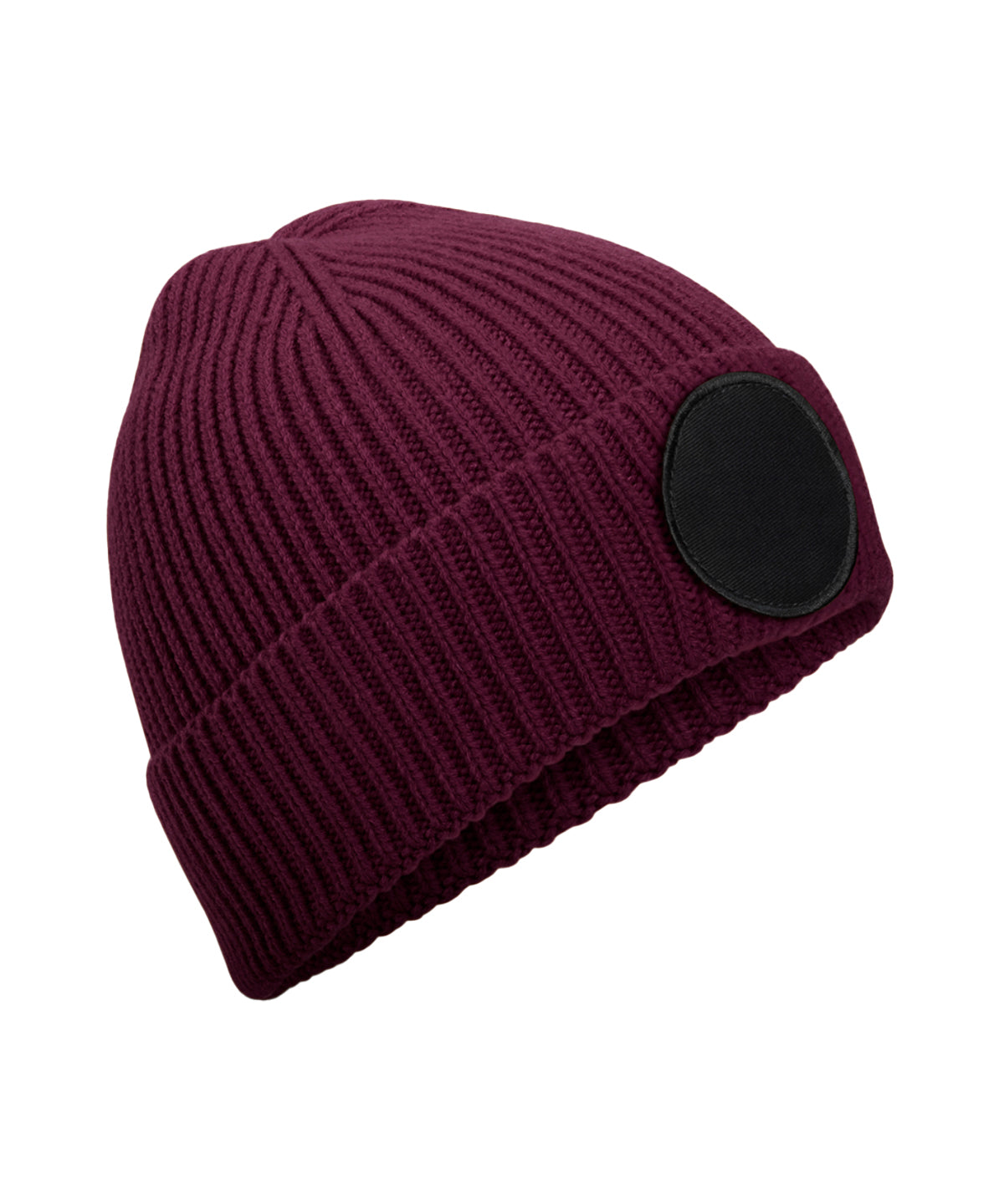 Circular fashion patch beanie | B332R