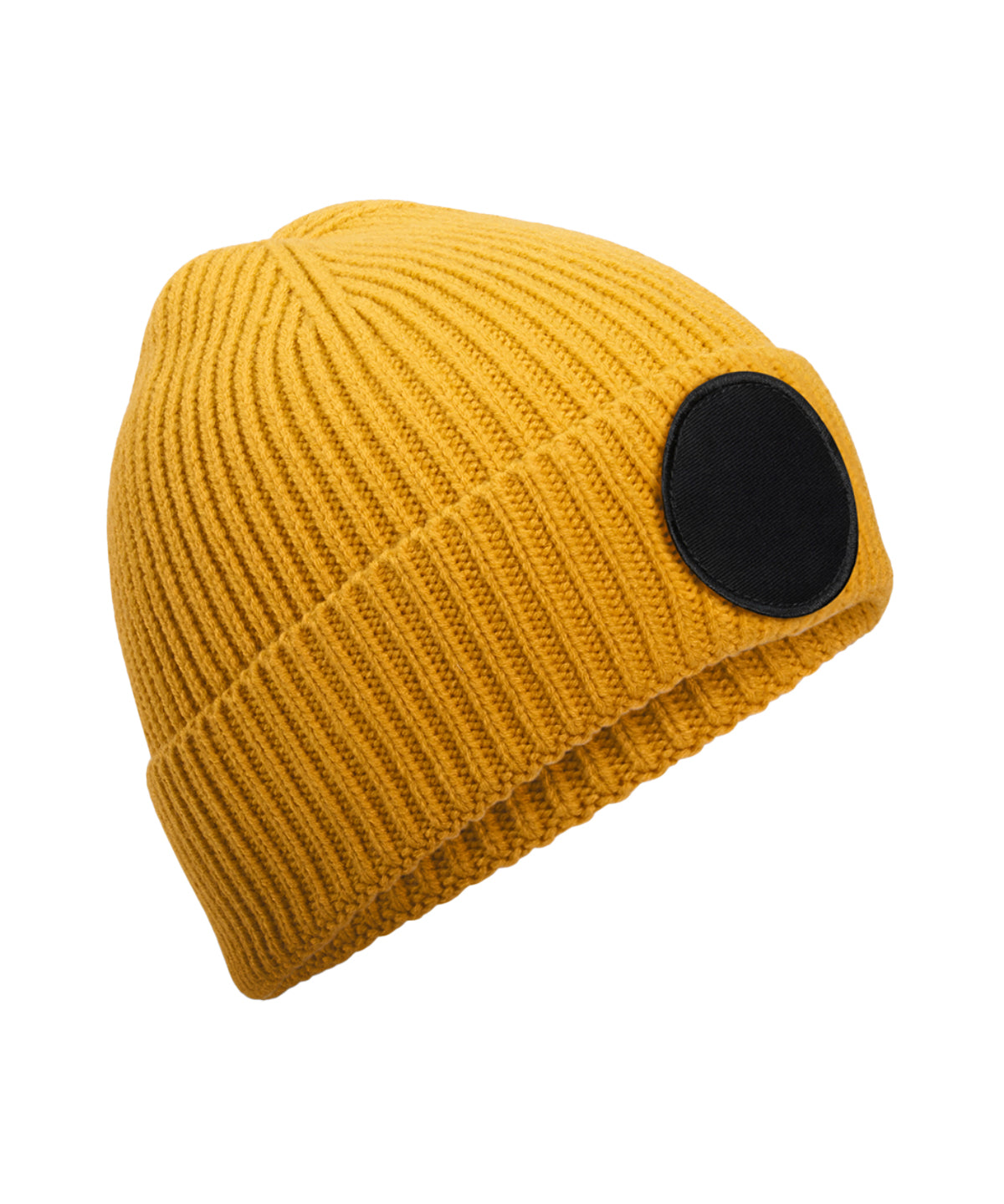 Circular fashion patch beanie | B332R