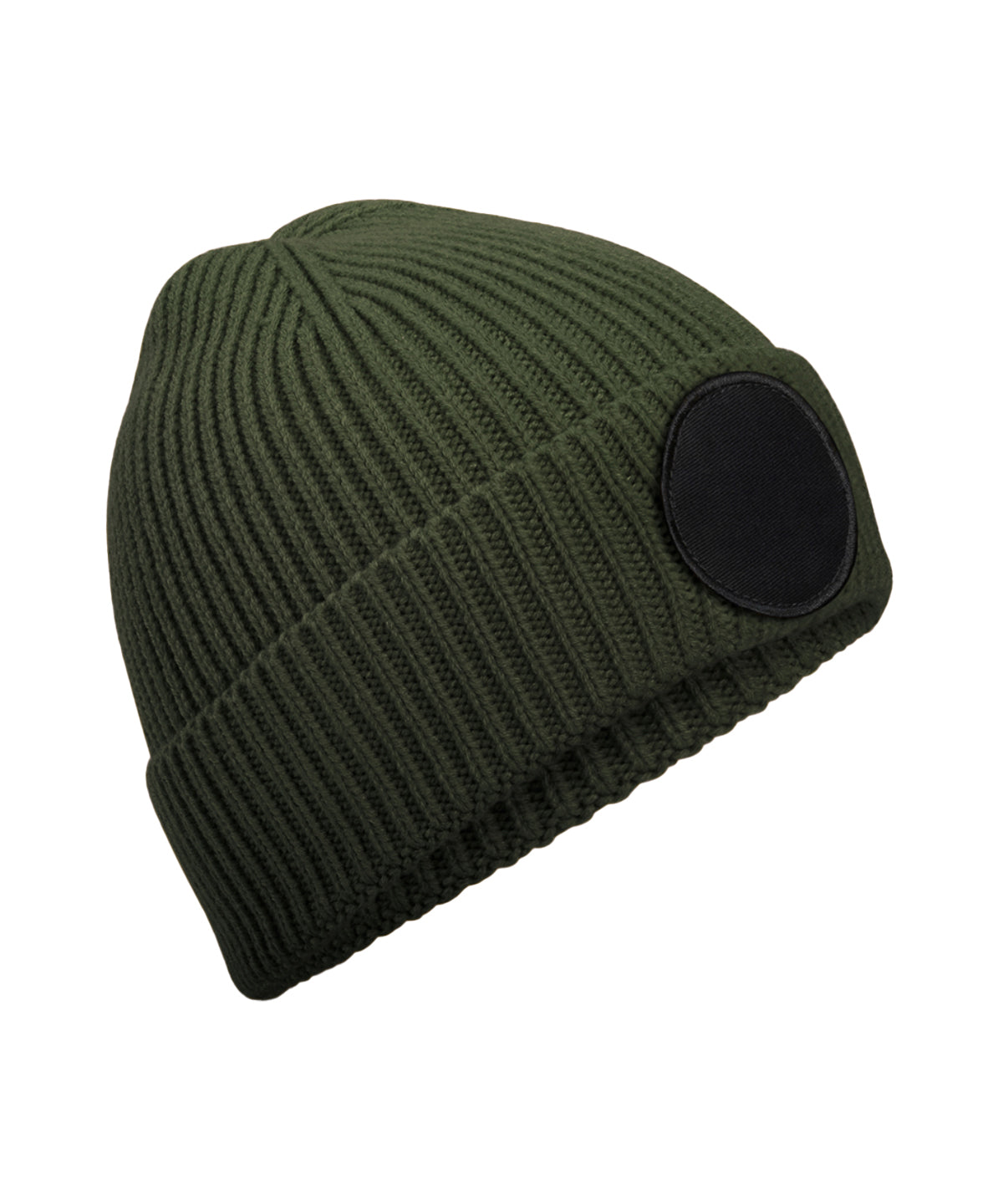 Circular fashion patch beanie | B332R