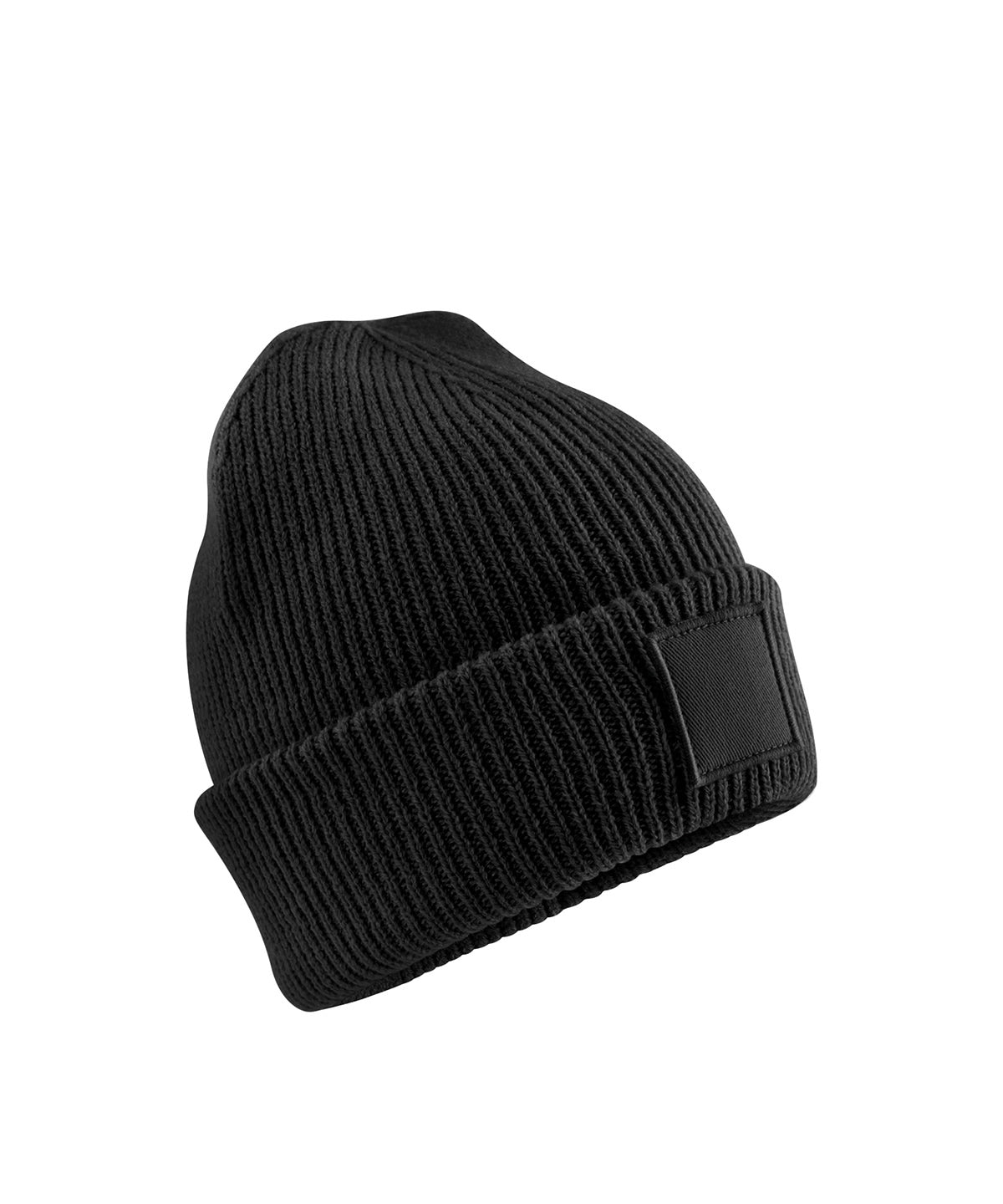 Kids deep cuffed tonal patch beanie | B336B