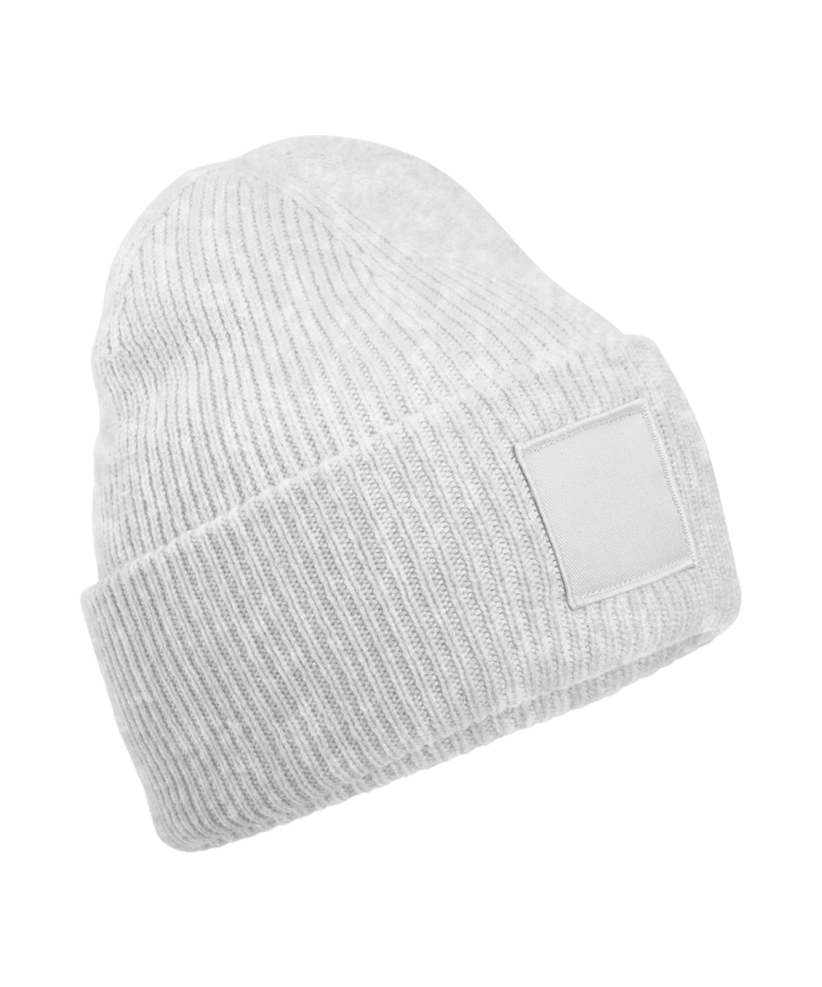 Deep-cuffed tonal patch beanie | B336R