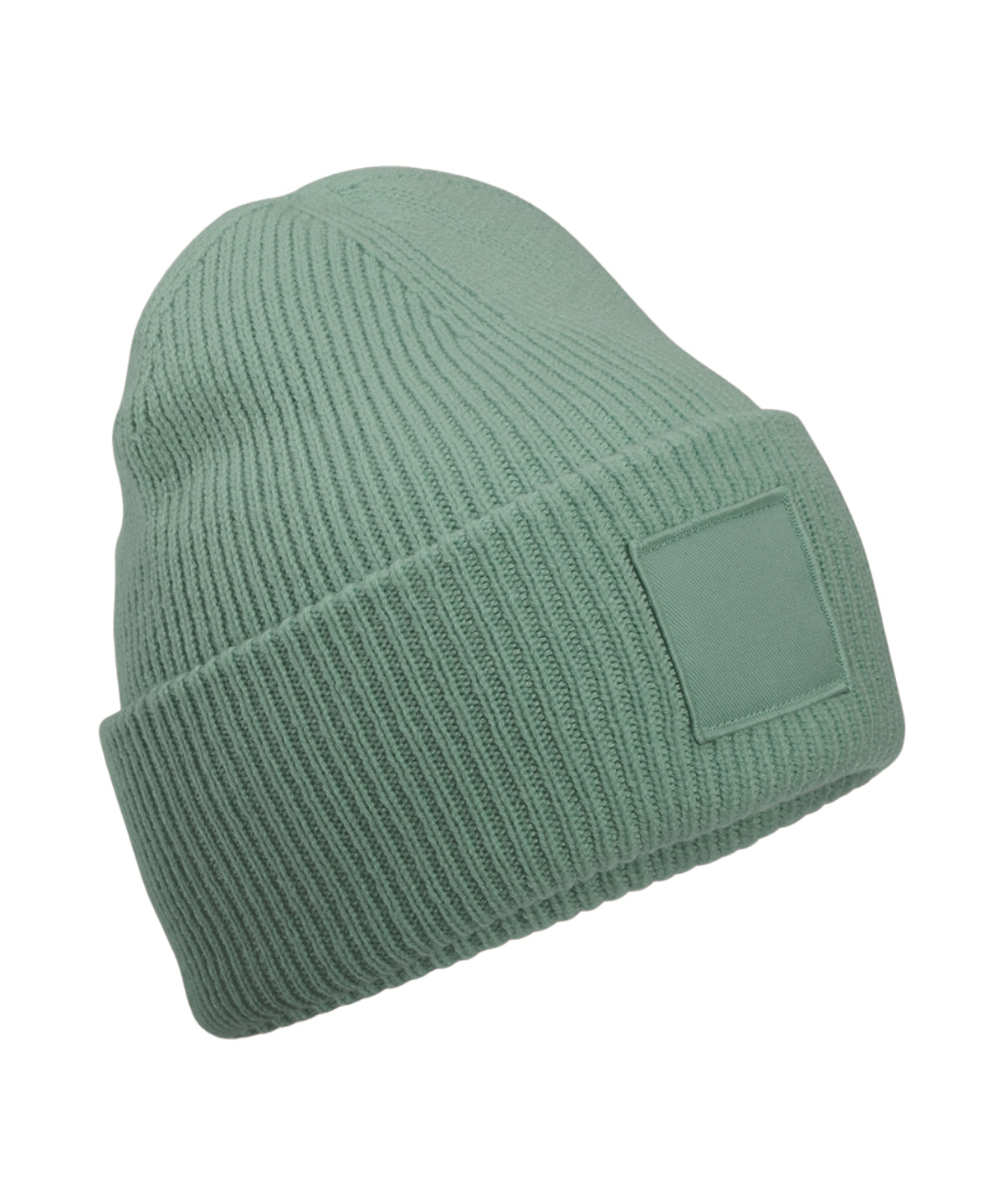 Deep-cuffed tonal patch beanie | B336R
