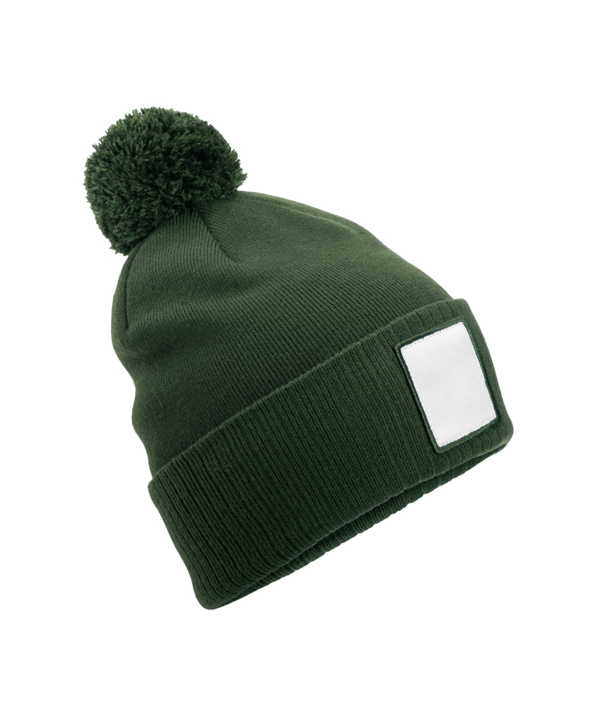 Appliqué patch pom beanie | B338R