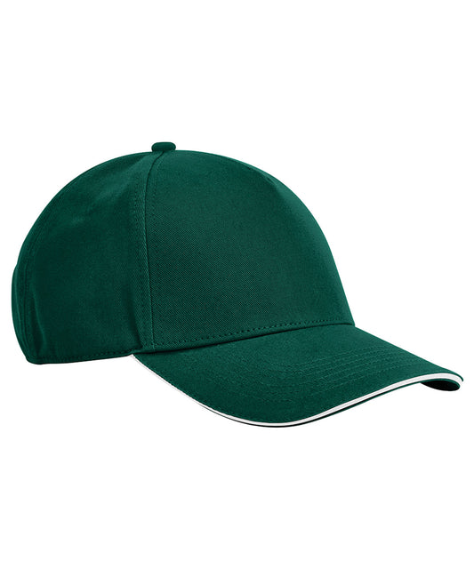 EarthAware® classic organic cotton 5-panel cap – sandwich peak | B825C