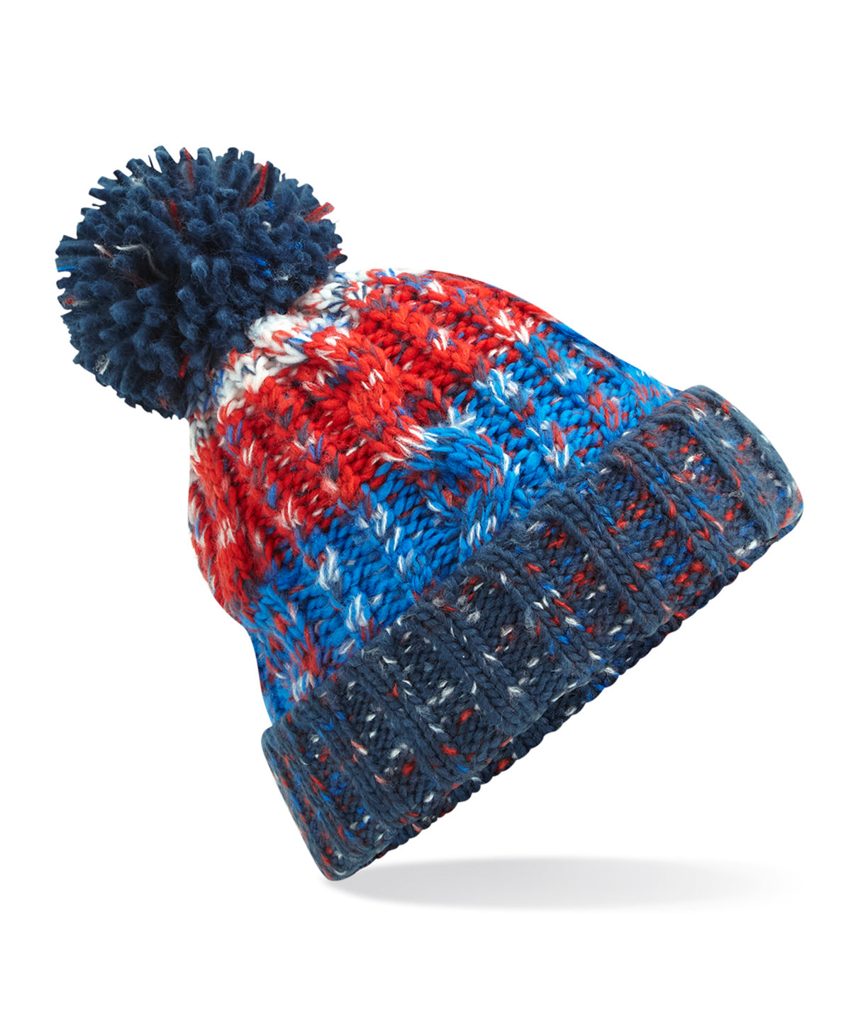 Corkscrew pom pom beanie | BC486