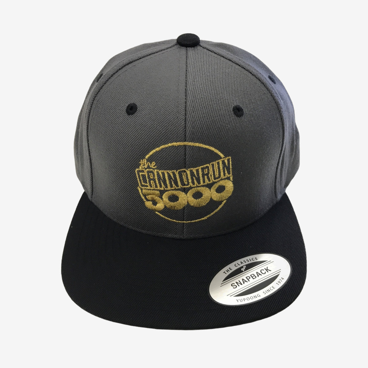 Custom embroidered snapback — Cannonrun 5000