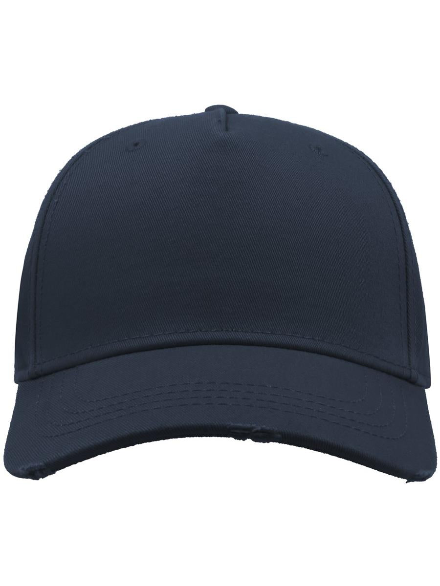 Cargo Weathered Visor 5 Panel Cap — Navy [ABS-COLOUR:ACCARG:NV]