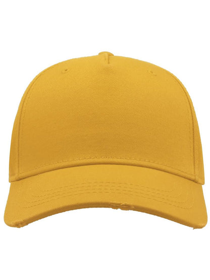 Cargo Weathered Visor 5 Panel Cap — Yellow [ABS-COLOUR:ACCARG:GI]