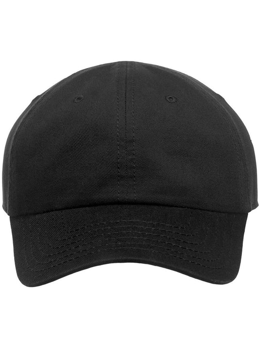 Fraser Kid Organic Cotton Unstructured 6 Panel Cap — Black [ABS-COLOUR:ACKIFR:NR]