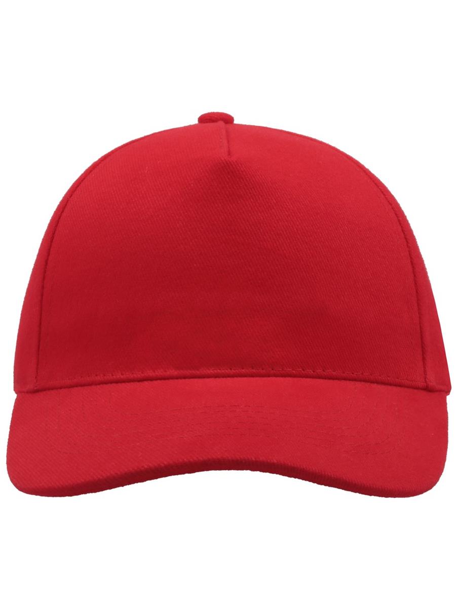 # Liberty Five Buckle Hvy Brush Cotton 5 Panel Cap | ACLIFB — Red [ABS-COLOUR:ACLIFB:RO]