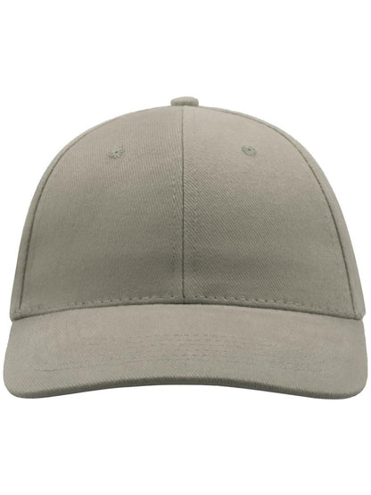 # Liberty Six Buckle Brushed Cotton 6 Panel Cap | ACLISB — Grey [ABS-COLOUR:ACLISB:GR]