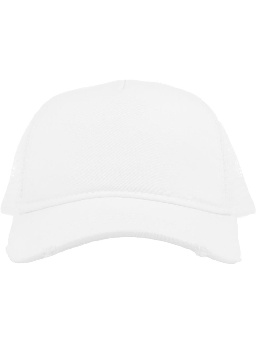 # Rapper Destroyed 5 Panel Weathered Trucker Cap