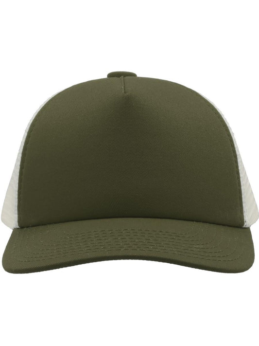 # Record Mid Visor 5 Panel Trucker Cap