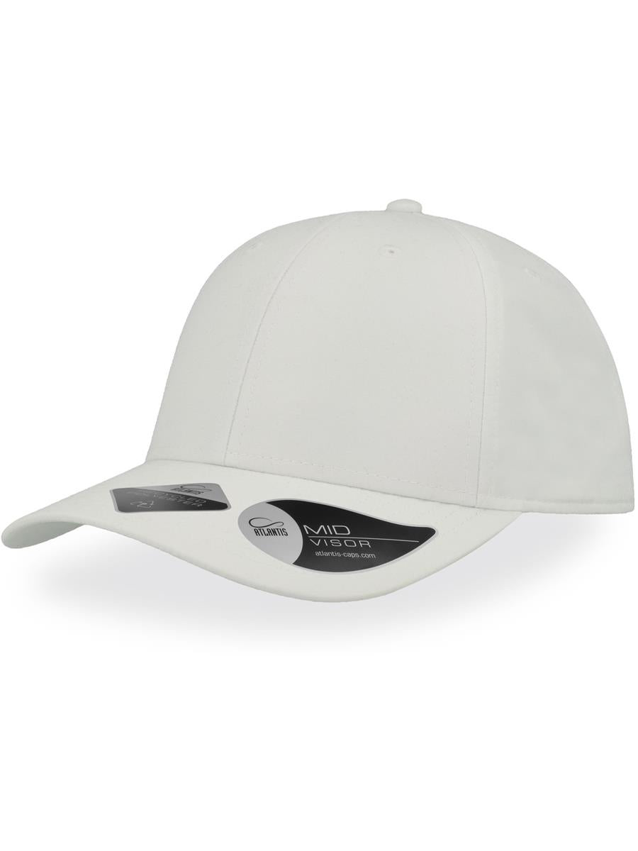 Recy Feel Recycled Twill 6 Panel Cap — White [ABS-COLOUR:ACREFE:BI]