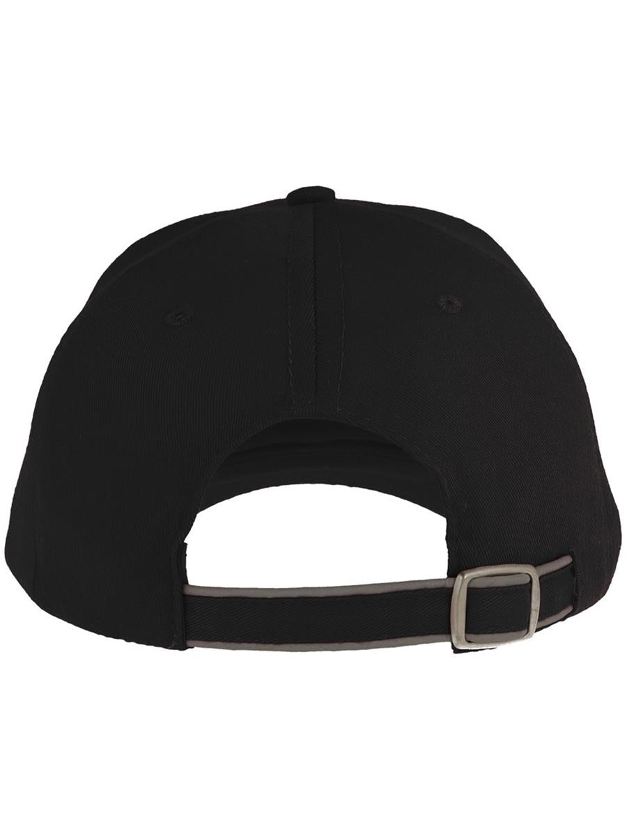 # Reflect 6 Panel Reflective Piping Baseball Cap | ACREFL — Black [ABS-COLOUR:ACREFL:NR]