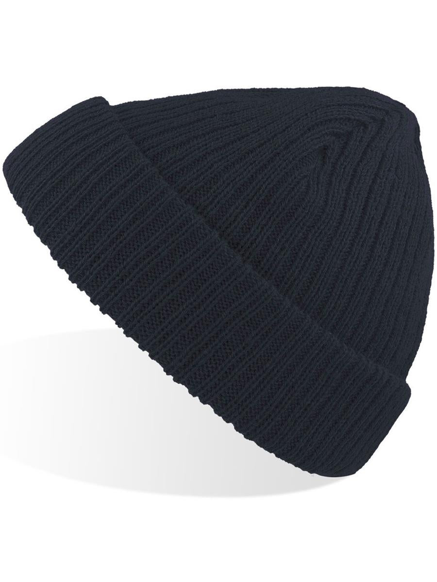 # Docker Short Beanie With Turn Up | ACDOCB — Navy [ABS-COLOUR:ACDOCB:NV]