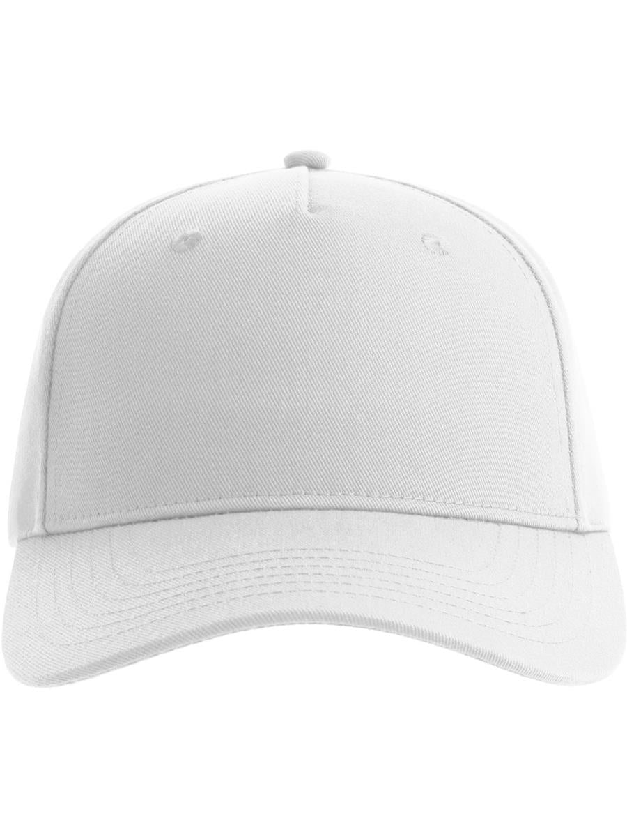 Fiji Recycled Polyester 5 Panel Cap — White [ABS-COLOUR:ACFIJC:BI]
