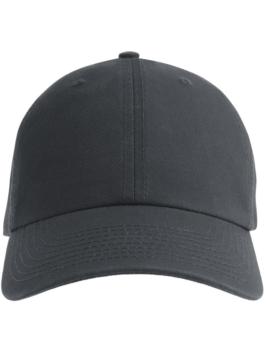 Fraser Organic Cotton Unstructured 6 Panel Cap — Dark Grey [ABS-COLOUR:ACFRAC:GRSC]