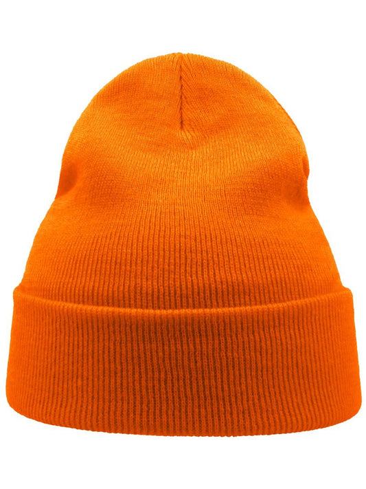 # Wind Beanie With Turn Up Double Skin | ACWIND — Orange [ABS-COLOUR:ACWIND:AR]