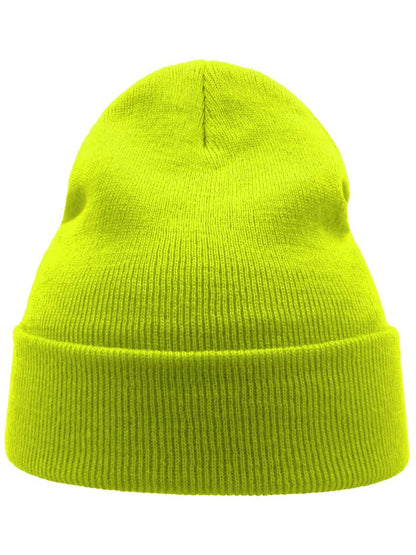 # Wind Beanie With Turn Up Double Skin | ACWIND — Yellow [ABS-COLOUR:ACWIND:GI]