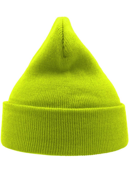 Wind Beanie With Turn Up Double Skin | ACWIND — Yellow extra [ABS-COLOUR:ACWIND:GI]