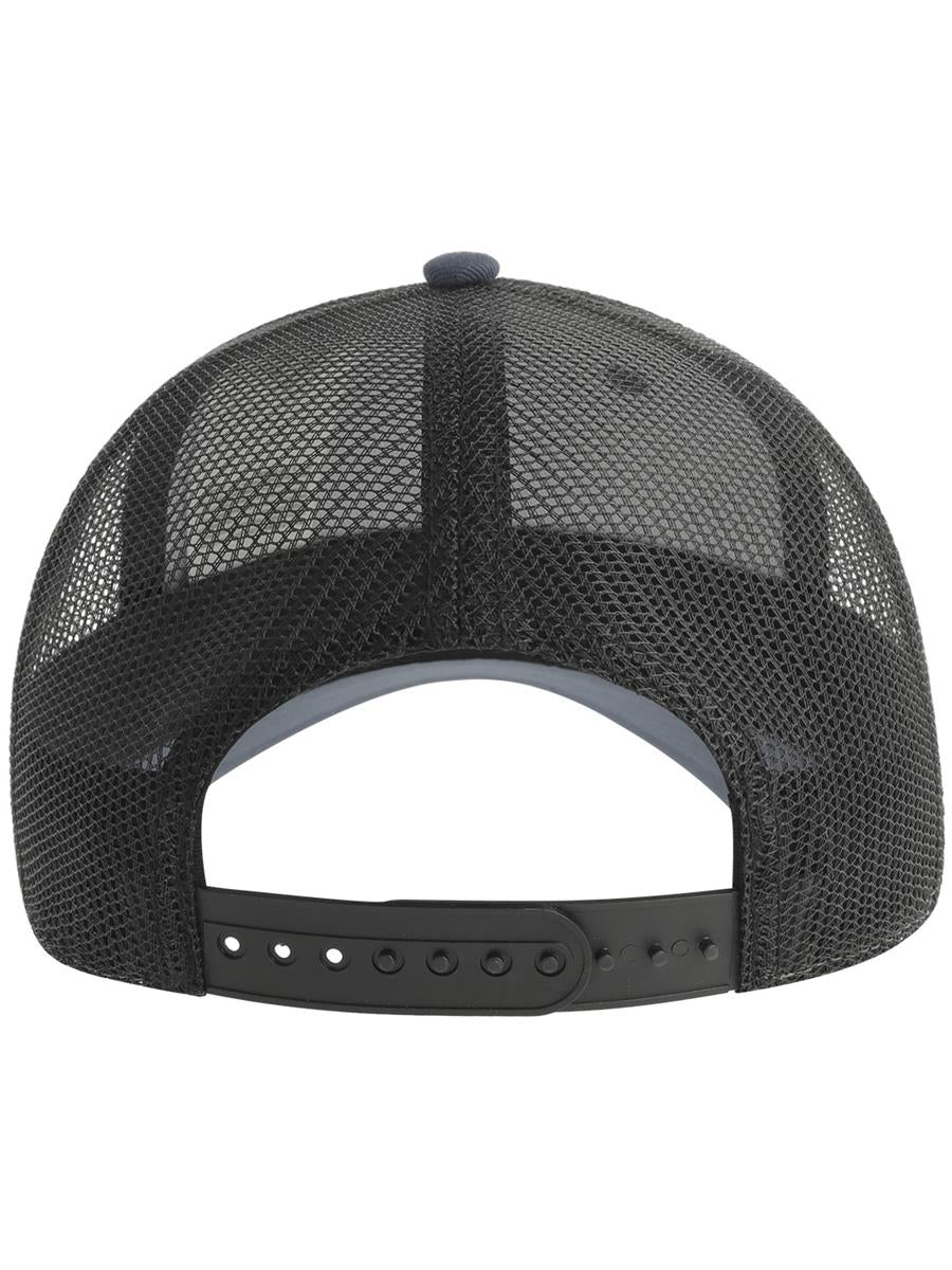 Zion Recycled Trucker 5 Panel Cap | ACZIOC — Dk Grey/Black extra [ABS-COLOUR:ACZIOC:GSNR]
