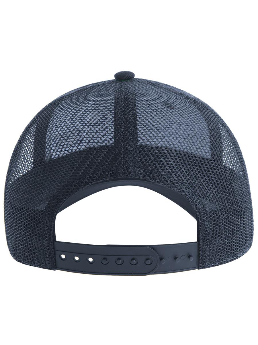 Zion Recycled Trucker 5 Panel Cap | ACZIOC — Navy/Navy extra [ABS-COLOUR:ACZIOC:NVNV]