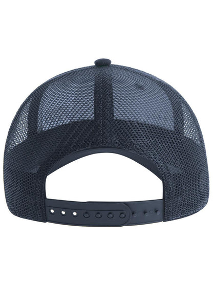 Zion Recycled Trucker 5 Panel Cap | ACZIOC — Navy/Navy extra [ABS-COLOUR:ACZIOC:NVNV]