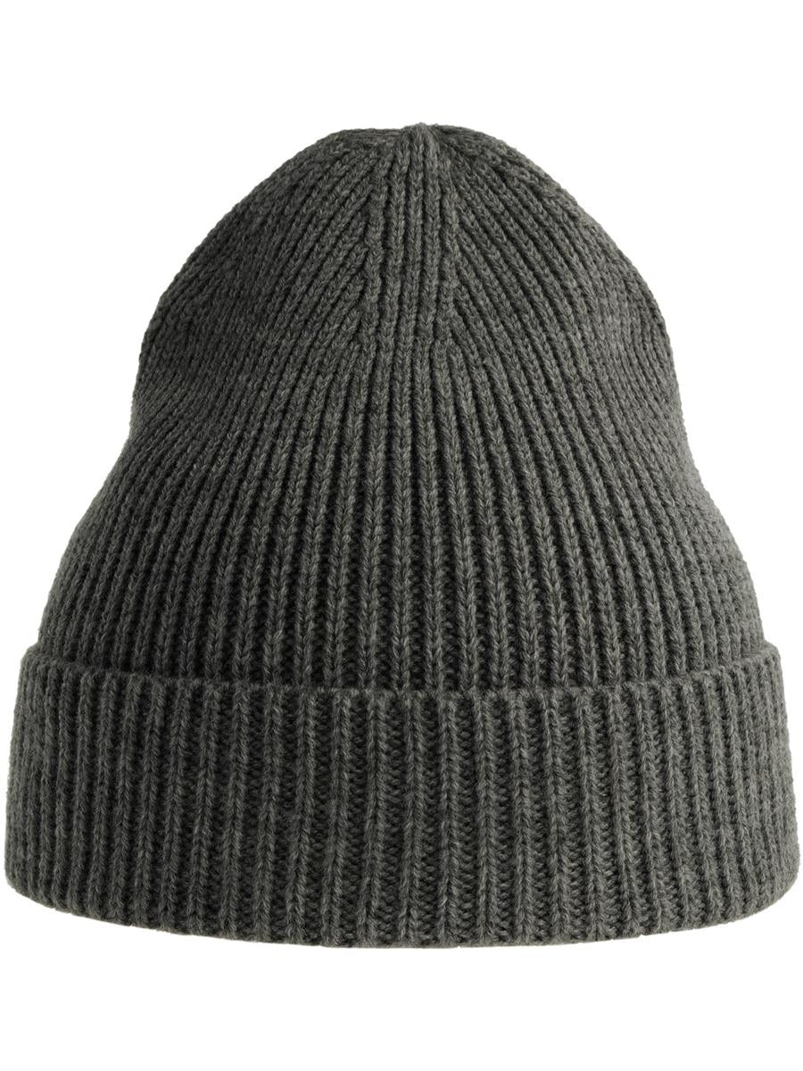 Andy Recycled Polyester Acrylic Beanie — Dark Grey Melange [ABS-COLOUR:ACANDB:GSME]