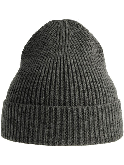 Andy Recycled Polyester Acrylic Beanie — Dark Grey Melange [ABS-COLOUR:ACANDB:GSME]