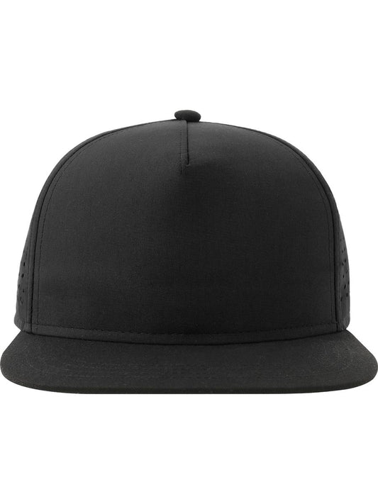 Bank Five S Recycled Snap Back Cap — Black/Black [ABS-COLOUR:ACBANS:NRNR]
