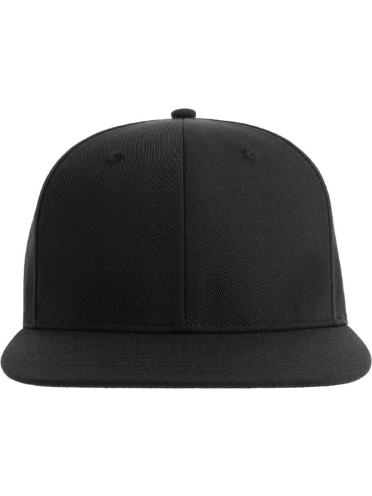 James Six Panel Recycled Polyester Snapback — Black [ABS-COLOUR:ACJAME:NR]