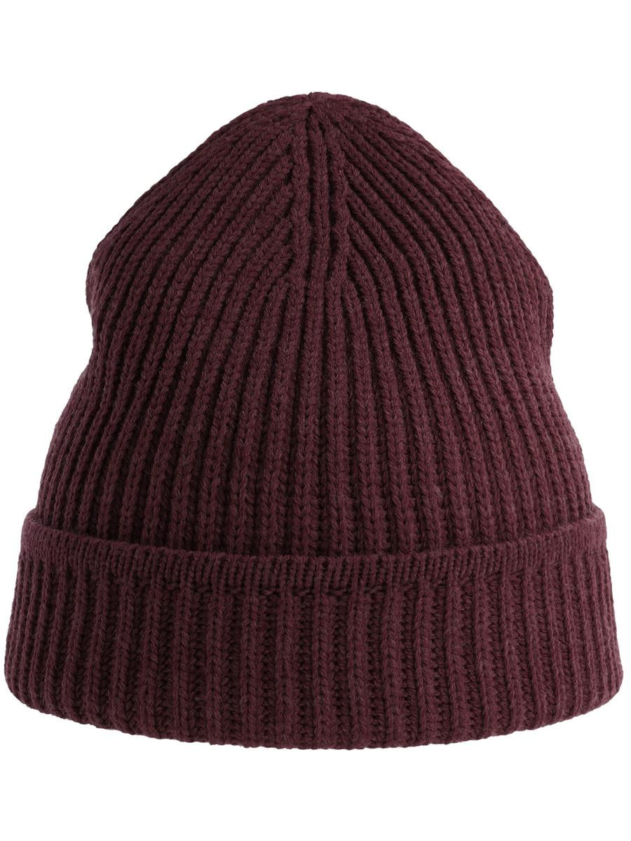 Maple Polylana Heavy Guage Beanie — Burgundy Melange [ABS-COLOUR:ACMAPB:BOME]