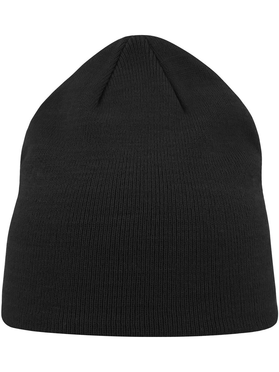 Moover S Recycled Beanie W/O Turn Up — Black [ABS-COLOUR:ACMOOS:NR]
