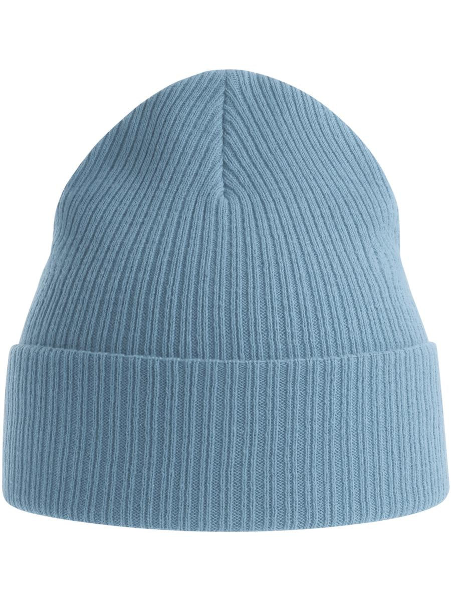 Nelson S Organic 2x1 Rib Cuffed Beanie — Light Avio [ABS-COLOUR:ACNELB:AVCH]