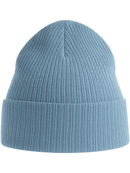 Nelson S Organic 2x1 Rib Cuffed Beanie — Light Avio [ABS-COLOUR:ACNELB:AVCH]